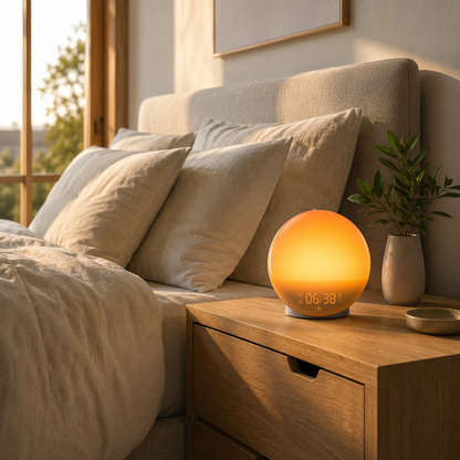 Digitaler LED-Lichtwecker mit App-Steuerung und Ladefunktion