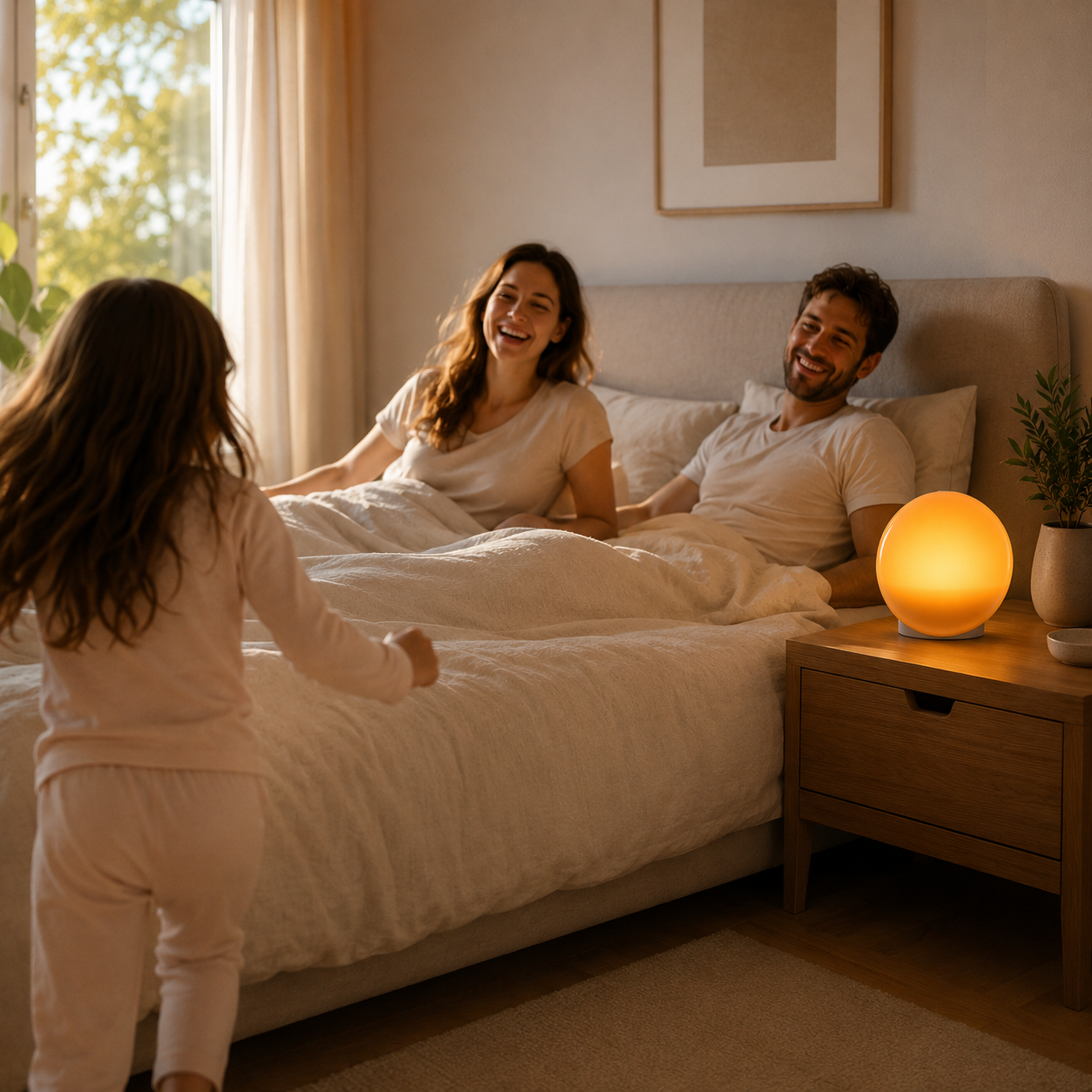 Digitaler LED-Lichtwecker mit App-Steuerung und Ladefunktion