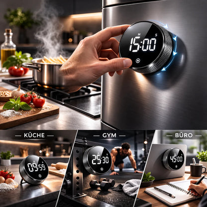 Digitaler Küchen-Timer mit magnetischer Halterung
