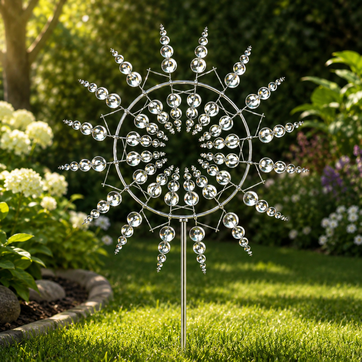 Stainless Steel Kinetic Wind Spinner